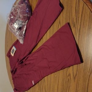 Burgundy Cherokee scrub pants